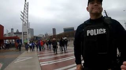 Celebration Bowl Street Preaching - Police Lie To, Harass and Mock Preacher! - Kerrigan Skelly