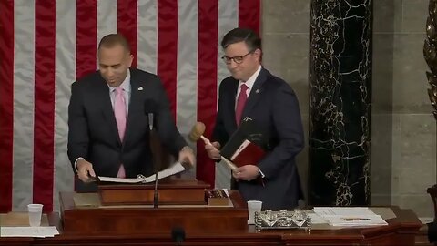 Speaker Mike Johnson Officially Handed Gavel, Welcomed As 56th Speaker Of House Of Representatives