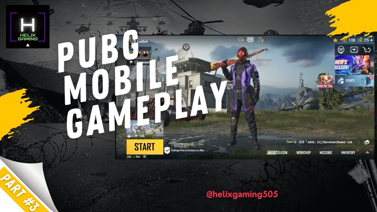Gameplay PUBG Mobile Part #3 @helixgaming505