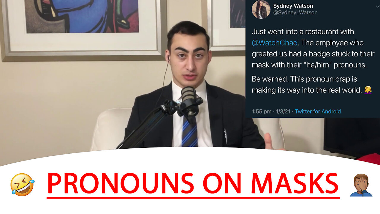 🔴 PRONOUNS ON MASKS 🤣 🤦🏽‍♂️