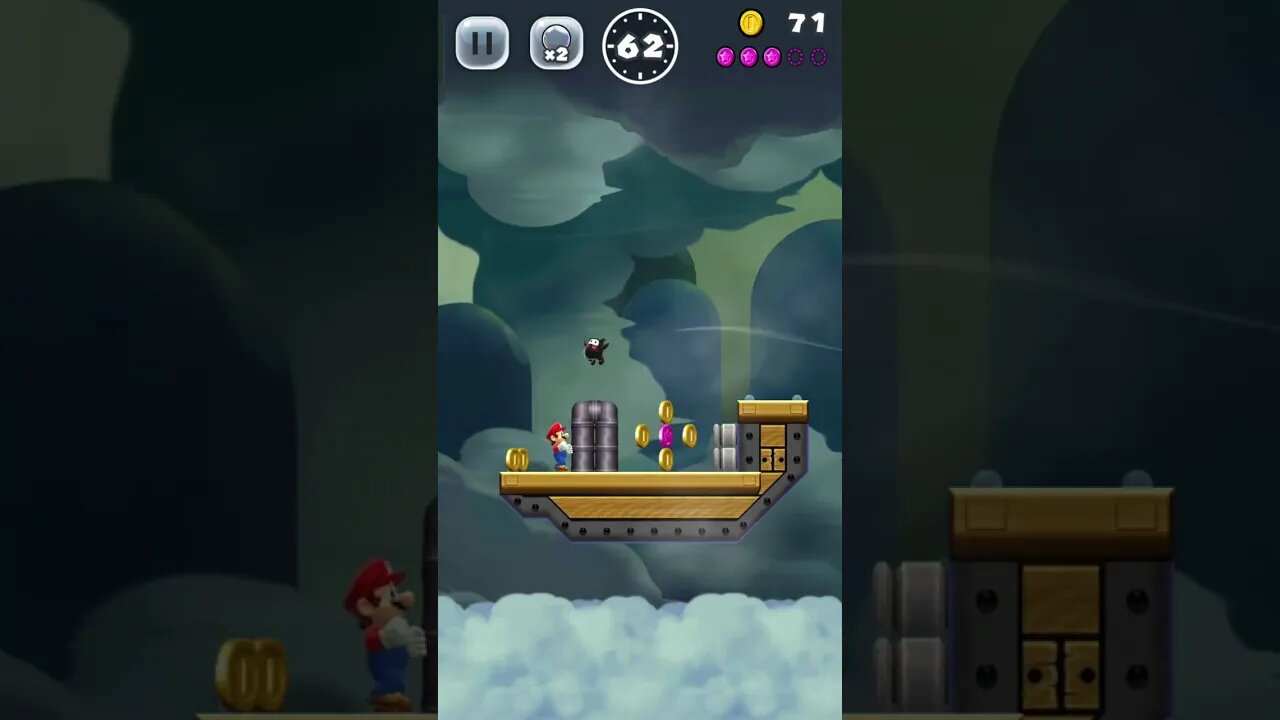 Super Mario Run 4-4 All Pink Coins