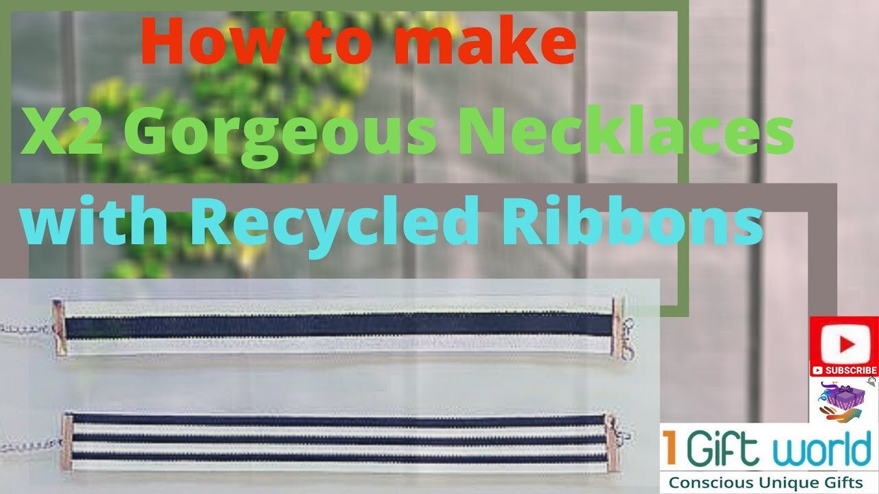 How to Quickly Make X2 Gorgeous Necklaces with Recycled Ribbons