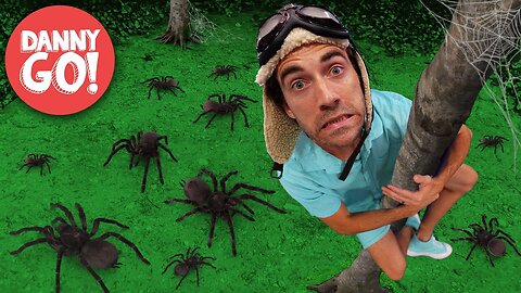 Spooky Spiders Everywhere!" 🕷🎃 Halloween Adventure | Floor is Lava Game | Danny Go! Songs for Kids