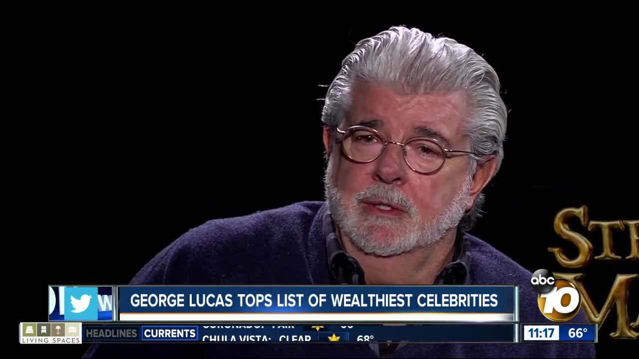 George Lucas tops list of wealthiest celebrities