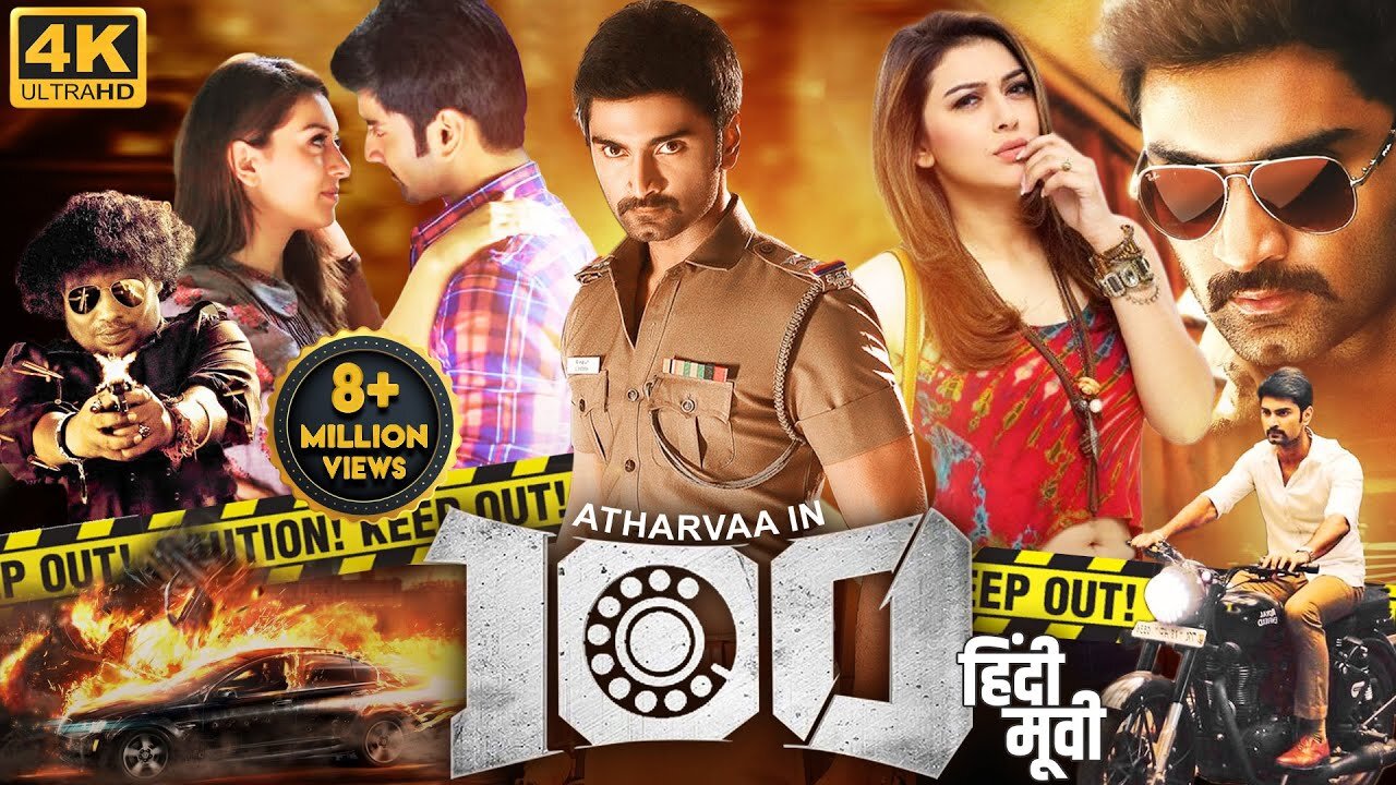 Atharvaa's 100 (2023) New Released Hindi Dubbed Movie | Hansika Motwani, Yogi Babu | New Movie 2023