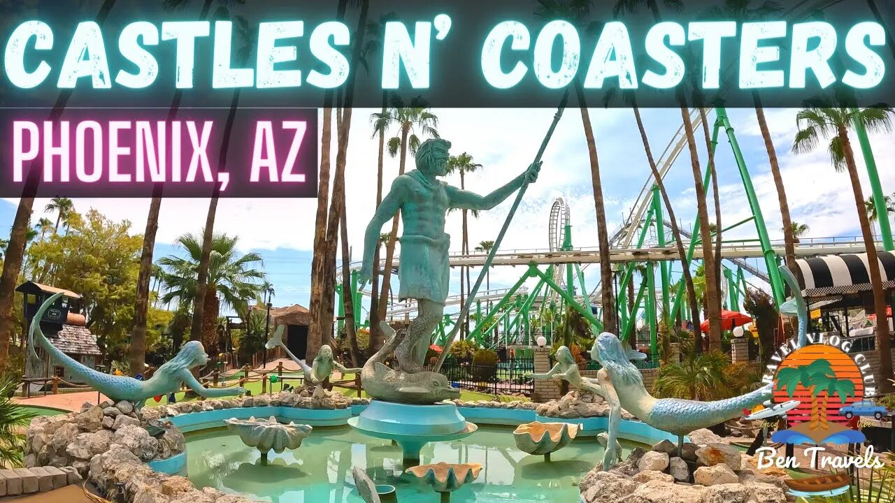 We Went To Castles N Coasters In Phoenix Arizona | Best Arcade In America? | Best Mini Golf Course 🌵