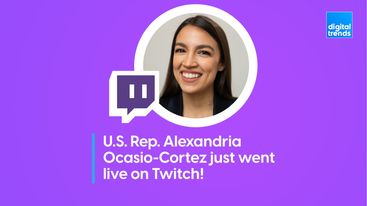 U.S. Rep. Alexandria Ocasio-Cortez just went live on Twitch!