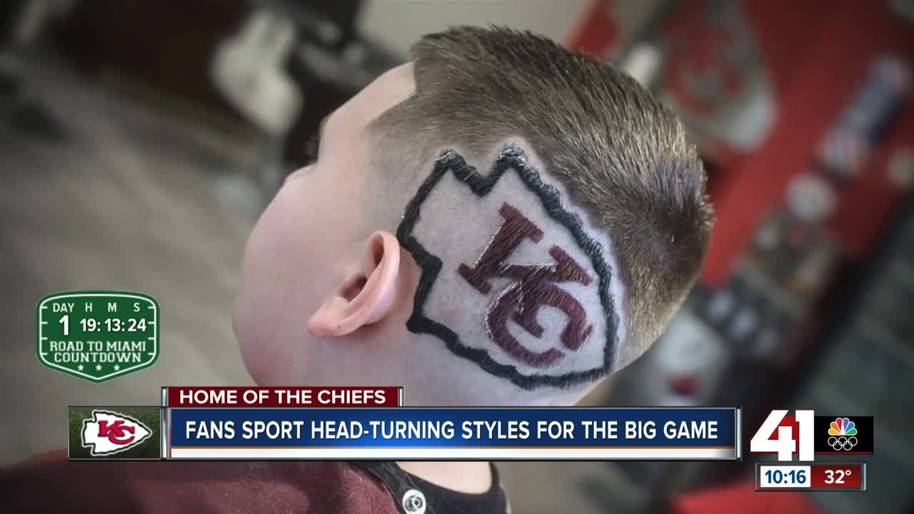 Barber creates 'shear' magic with Chiefs-inspired buzz cuts