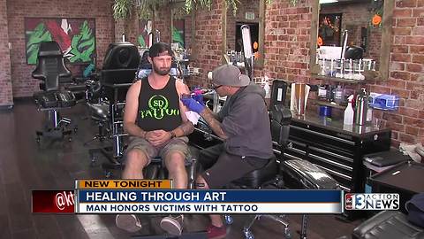 Marine who rescued 1 October victims creates special tattoo memorial