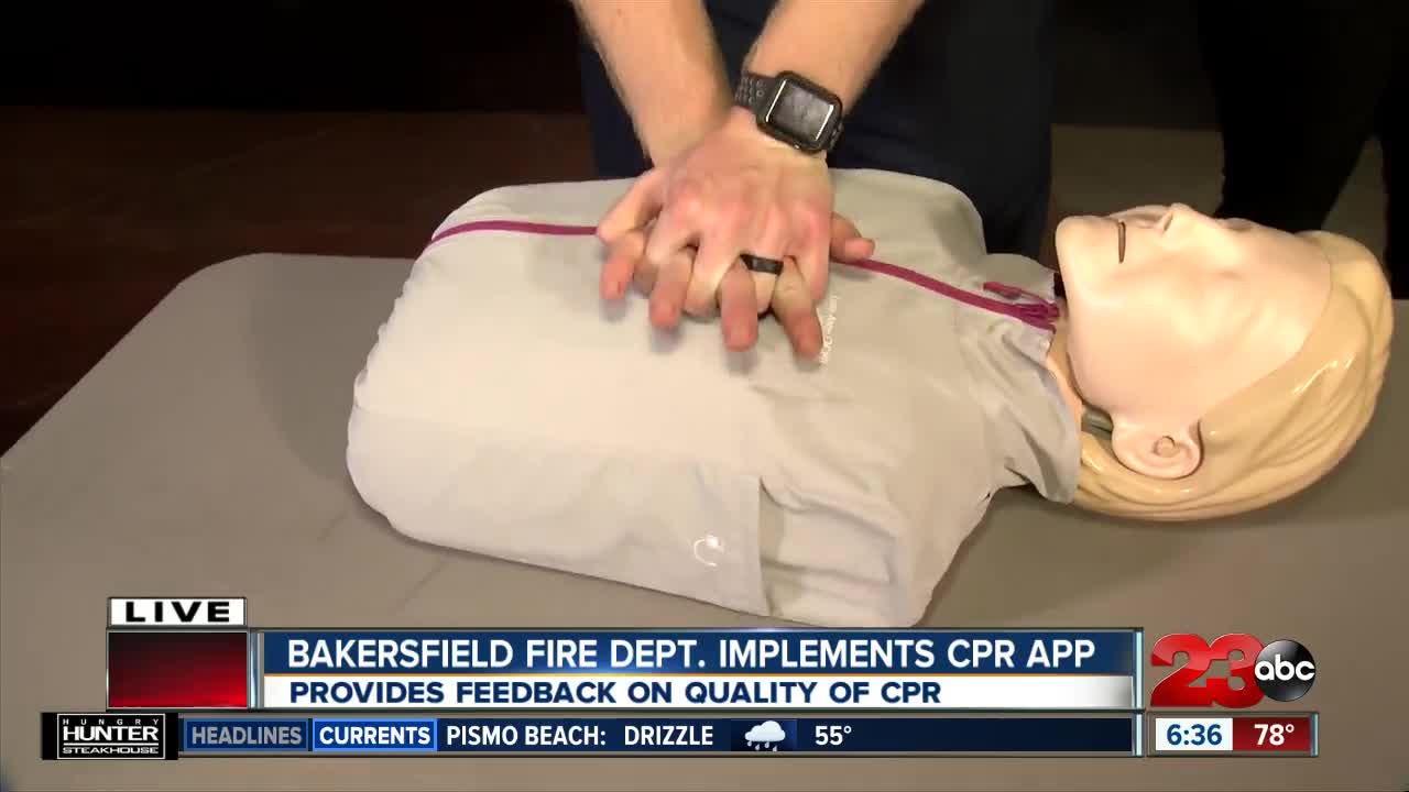 Bakersfield Fire Dept. now training with an app that tracks the quality of CPR