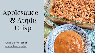 Using Up Apple Orchard Seconds - Applesauce & Apple Crisp