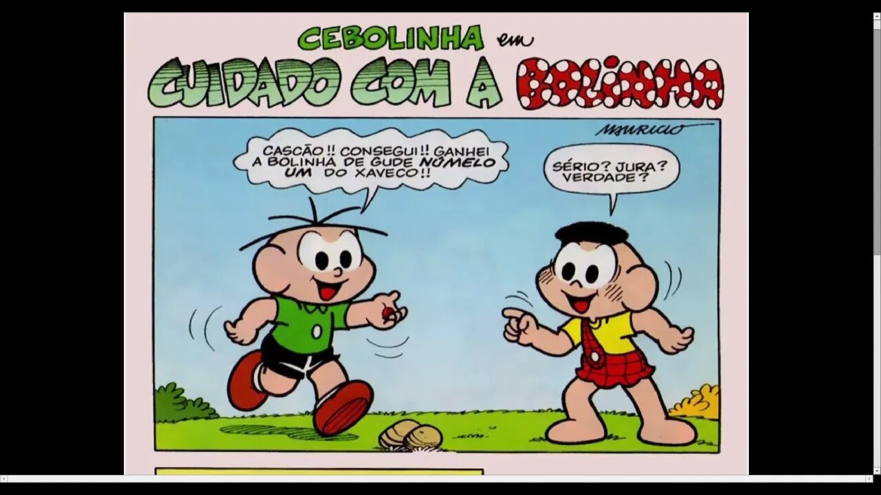 Cebolinha Em Cuidado Com A Bolinha [Pause o Vídeo Caso Não Consiga Ler]