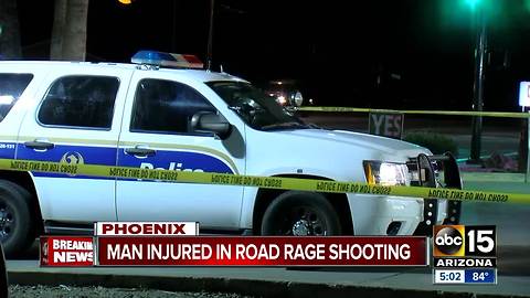 Man hurt in west Phoenix road rage shooting