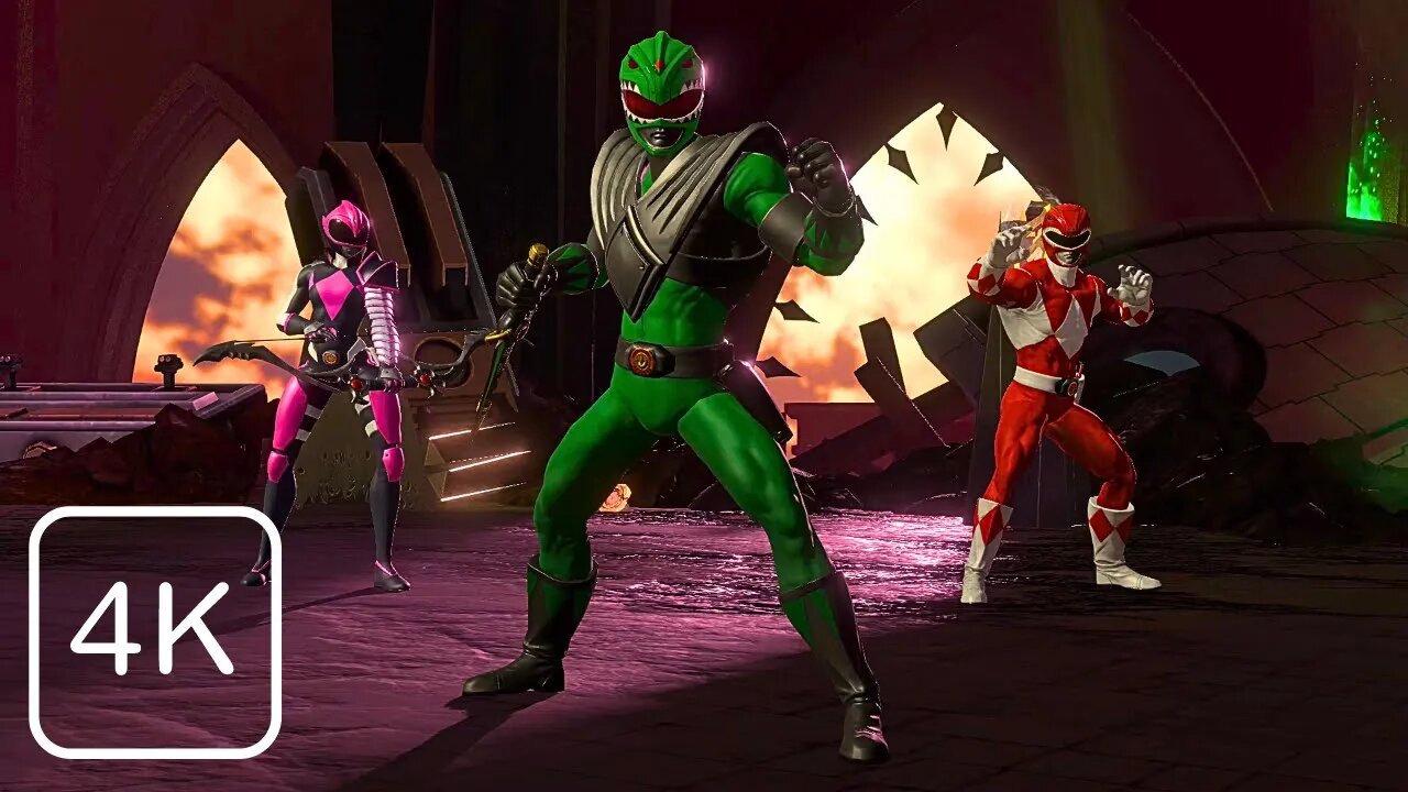 [4K] Green Ranger VS Pink Ranger - Power Rangers Battle