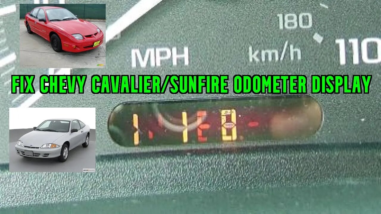 fix 2001 Chevy Cavalier odometer display fix scrambled display