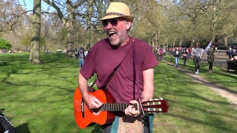 Pete plays St. James' Park: London Lockdown Protest 24th April 2021- Part 10