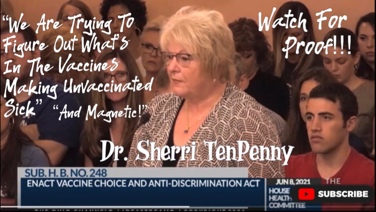 Dr. Sherri TenPenny testimony: HB248 (Vaccine Choice/Anti Discrimination Act) And Magnetic shots 😱