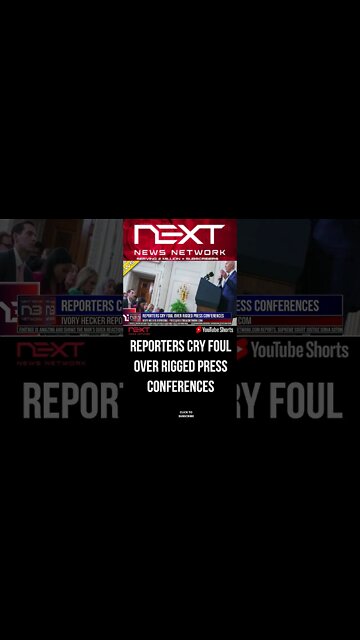 Reporters Cry Foul Over Rigged Press Conferences #shorts