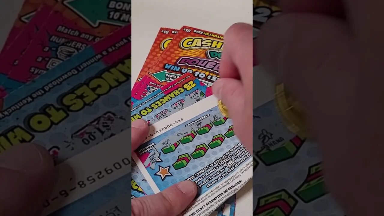 BIG Winning Lottery Ticket Cash Doubler! #lottery