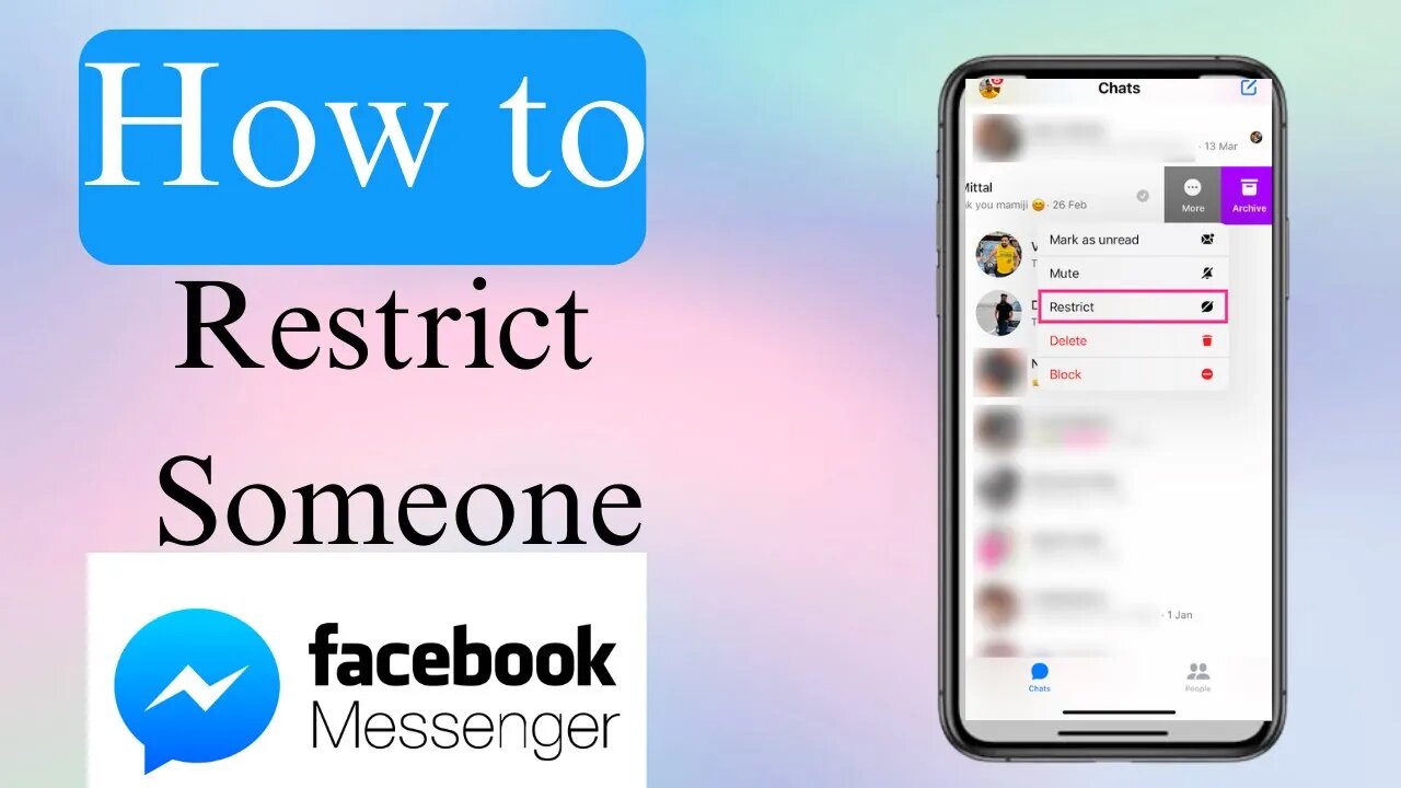 How to restrict someone on Facebook messenger