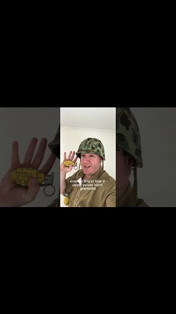 Yellow Hand Grenades in WW2. #history #military #army #ww2