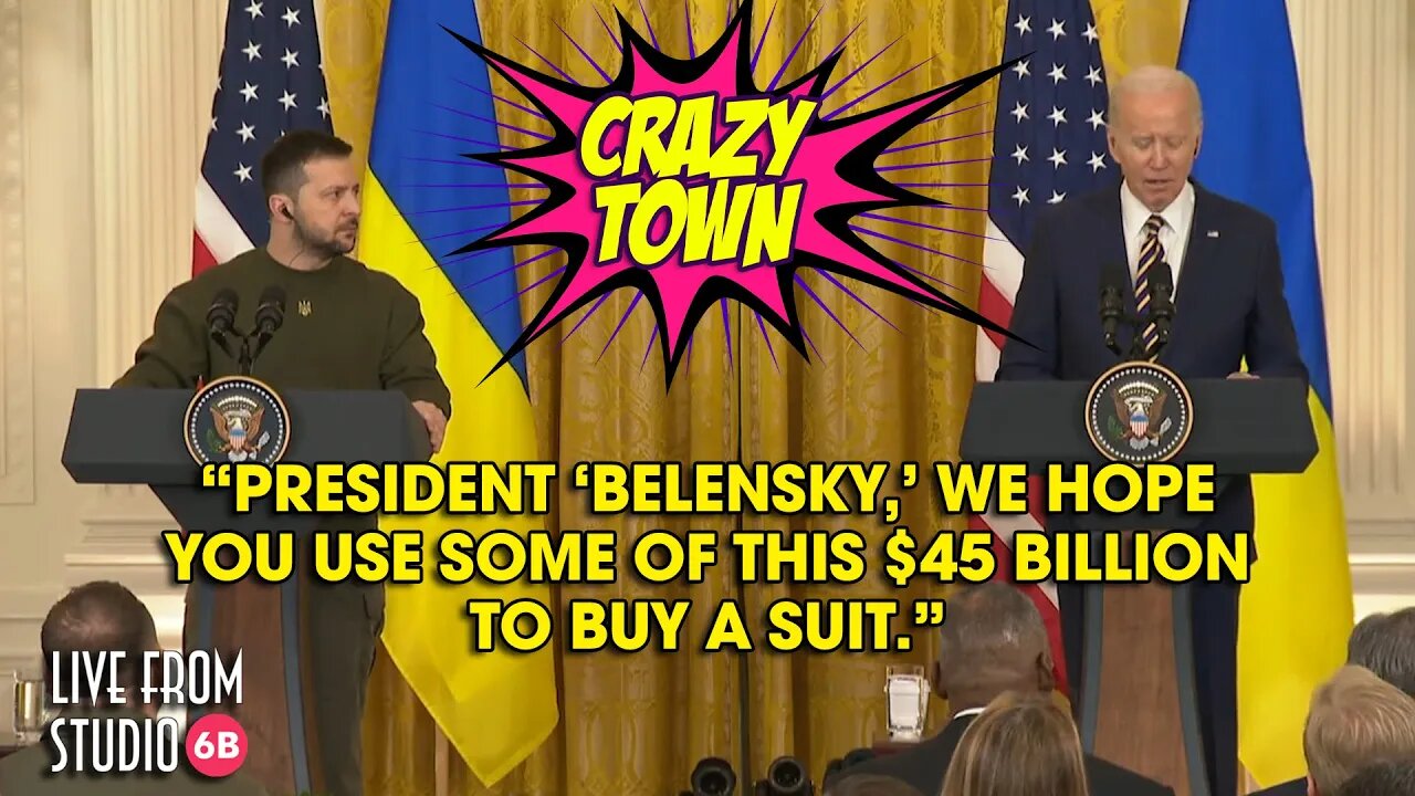 Joe Biden Welcomes "Belensky" to the White House (Crazy Town)