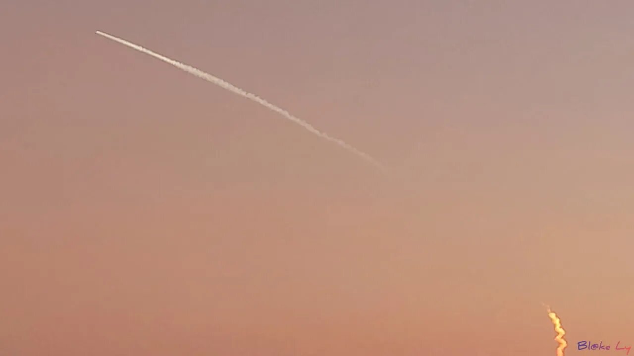 SpaceX Falcon Heavy USSF-67 Launch seen from Georgia - Sunday January 15, 2023