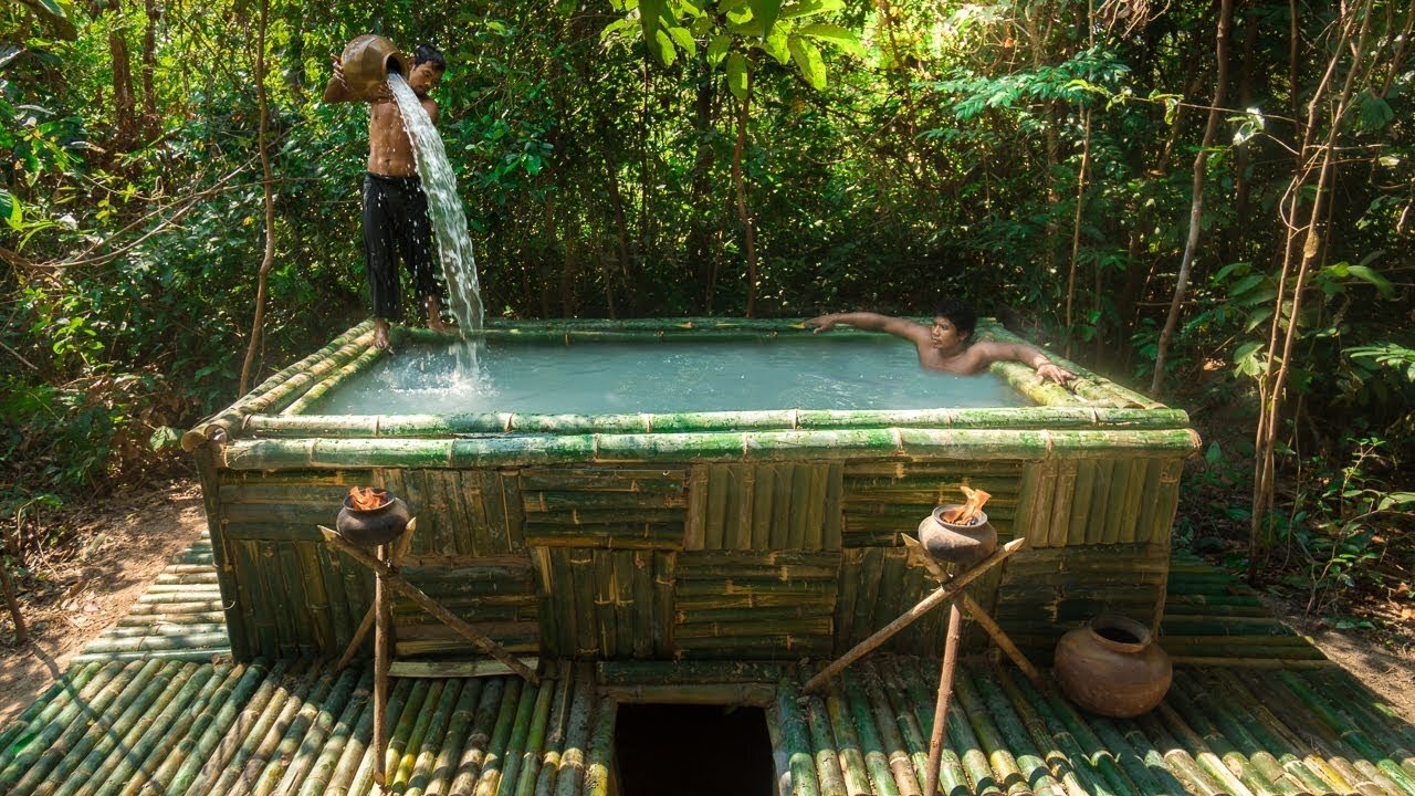 Build Above Ground Pool on top the most Secret Underground House