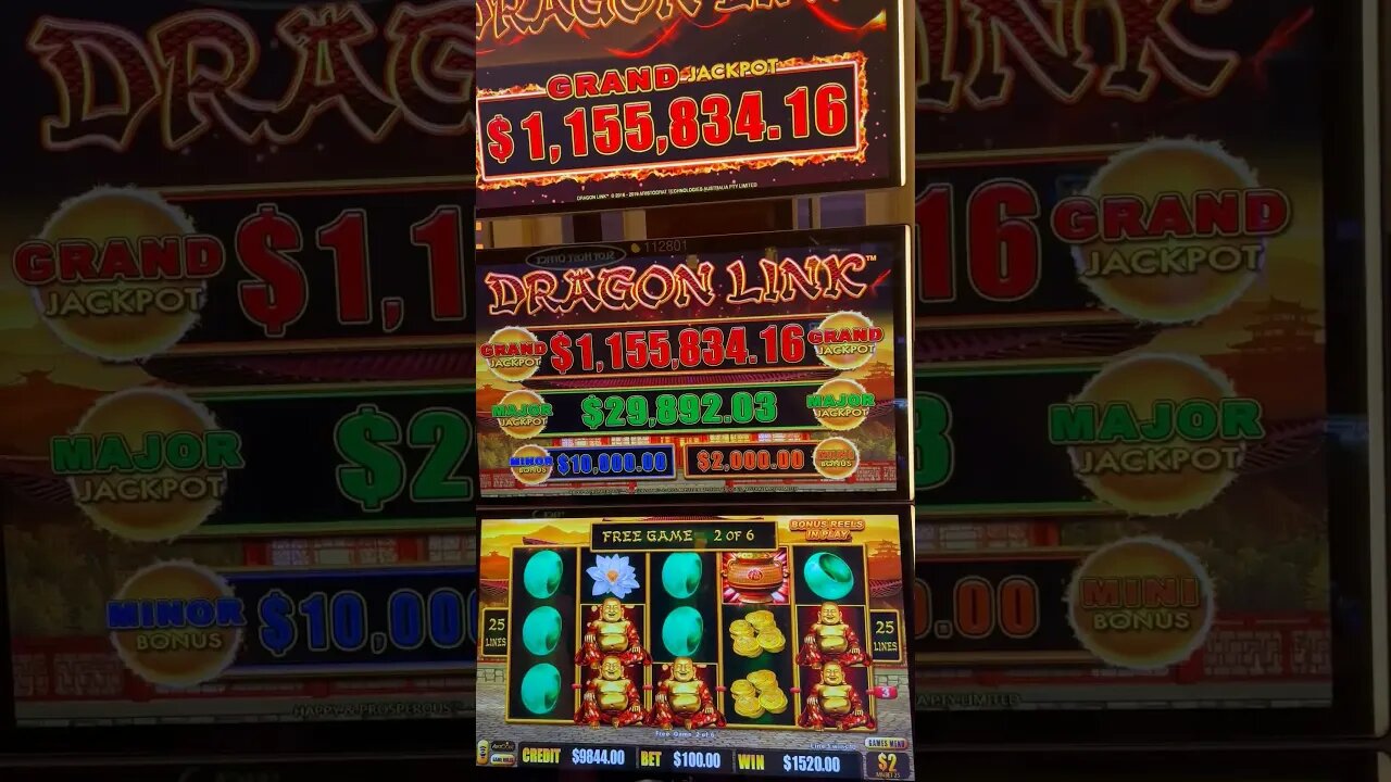 LAS VEGAS DRAGON LINK JACKPOT! #dragonlink #lasvegas