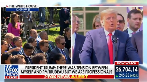 Reporter Refuses to Be Quiet, Trump Has Her Mic Physically Moved