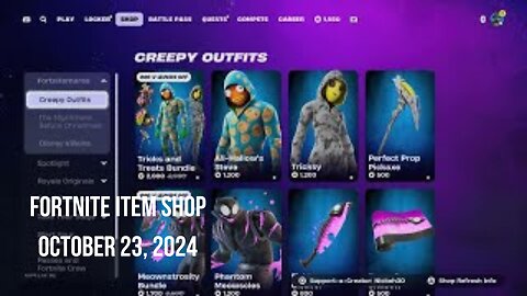 Fortnite Item Shop|October 23, 2024