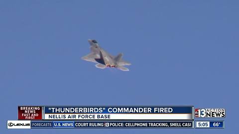 Thunderbirds commander fired