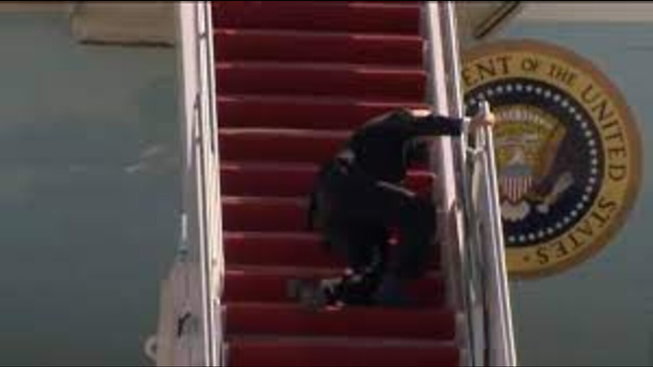 Biden Trips Up Stairs To Air Force One, Yet Again