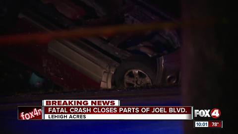 Fleeing vehicle overturns on Joel Boulevard, passenger dies