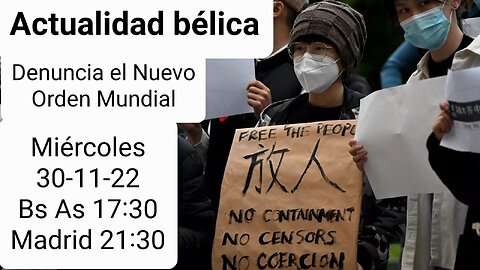 Actualidad Bélica 30.11.22 OTAN se queda sin armas para UCRANIA 🇨🇳 Turkey podría invadir SIRIA 🇮🇶 🇮🇷