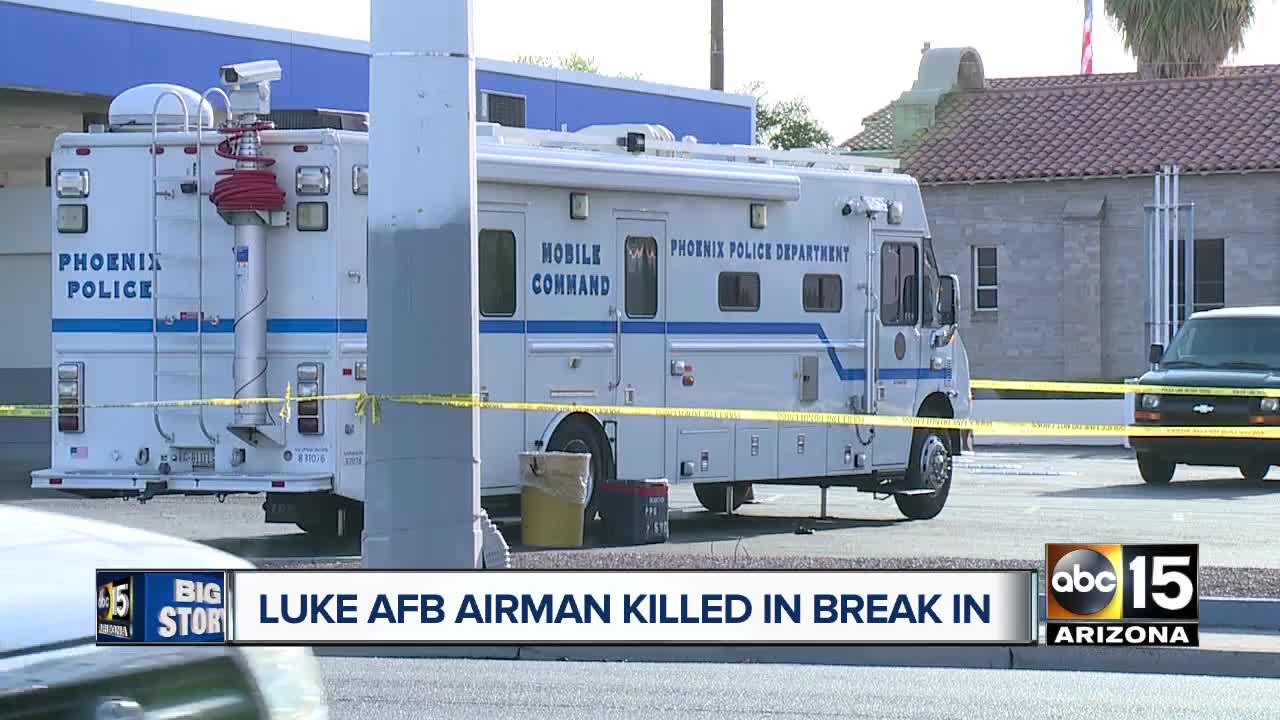 Airman fatally shot breaking into Phoenix apartment