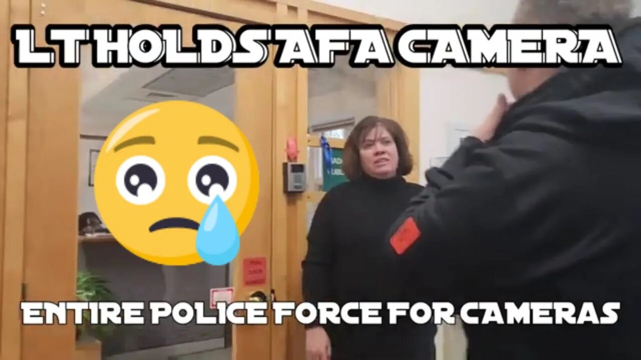 ENTIRE POLICE 🚔 FORCE FOR CAMERAS THEN LIEUTENANT HOLDS CAMERA FOR JOSH AFA