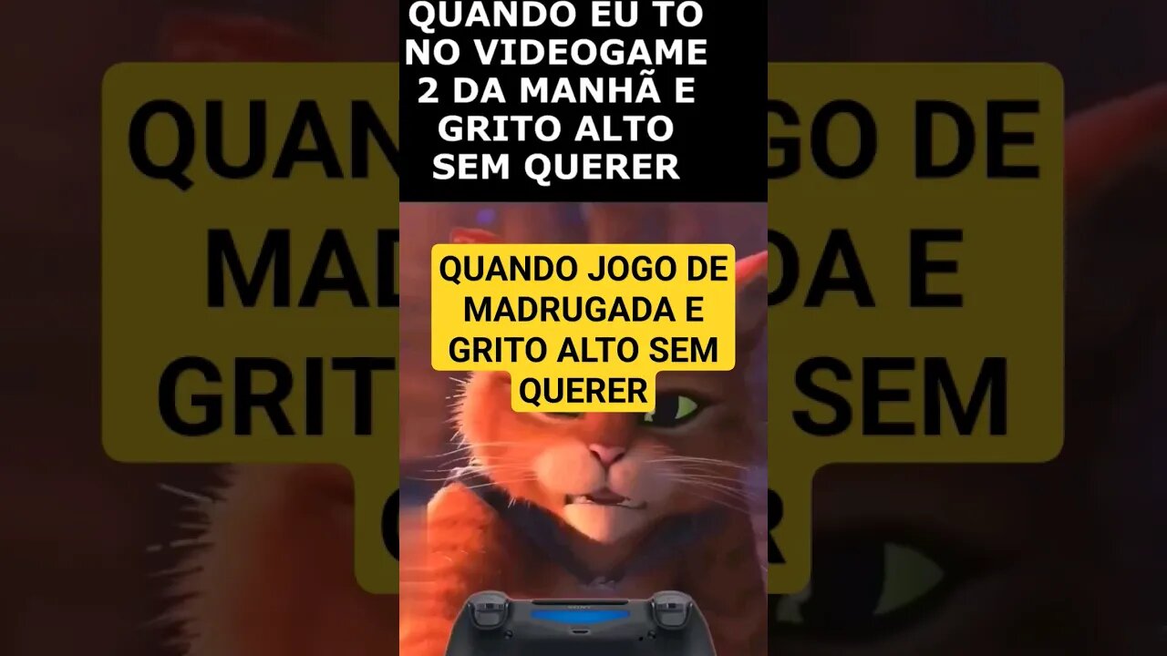 QUANDO JOGO DE MADRUGADA E GRITO ALTO SEM QUERER #shorts #shortsgamer #youtubegaming #meme #gaming