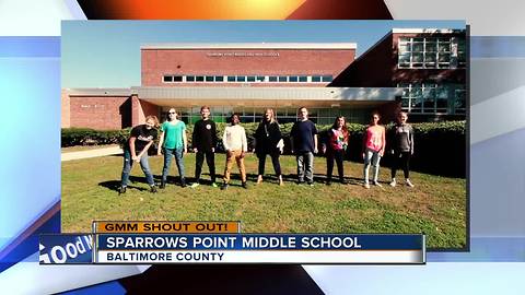 Good morning from the superheroes at Sparrows Point Middle School