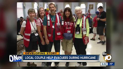 San Diego couple help Florence victims