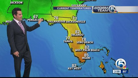 Tuesday mid-afternoon forecast