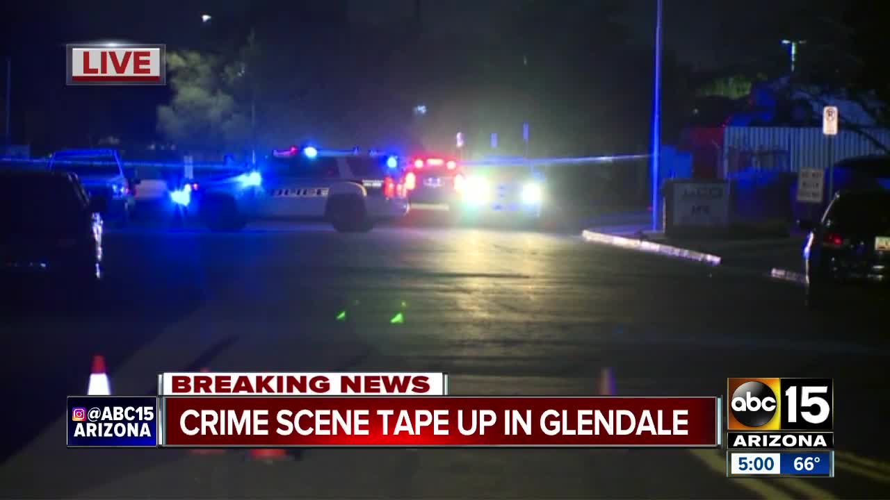 Crime scene up in Glendale