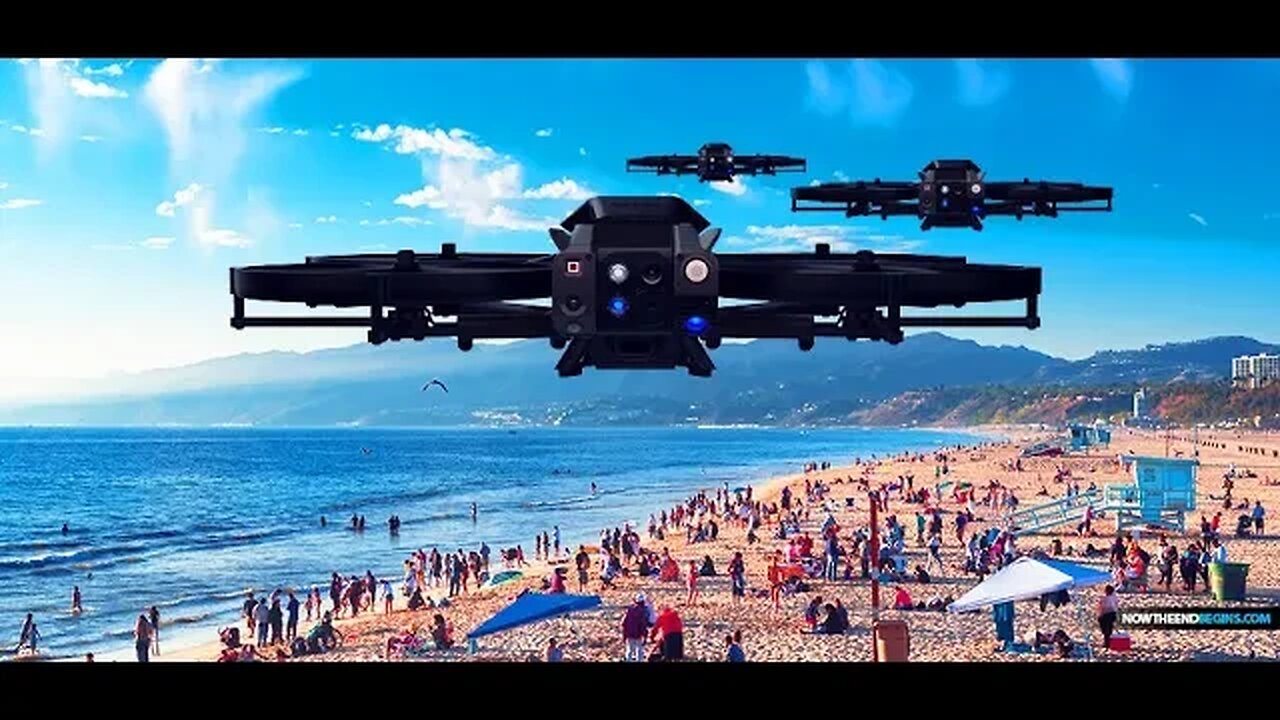 Aerial drone police