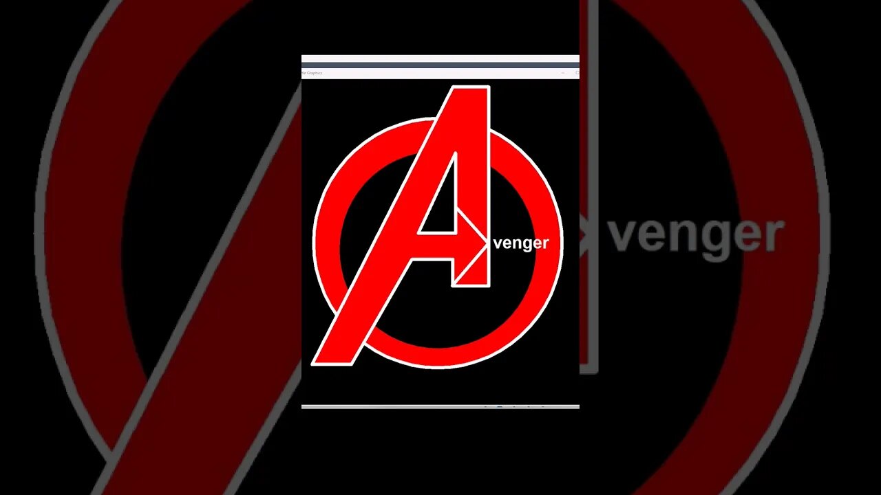 Finally showing you Avengers Logo using Python Turtle. MCU