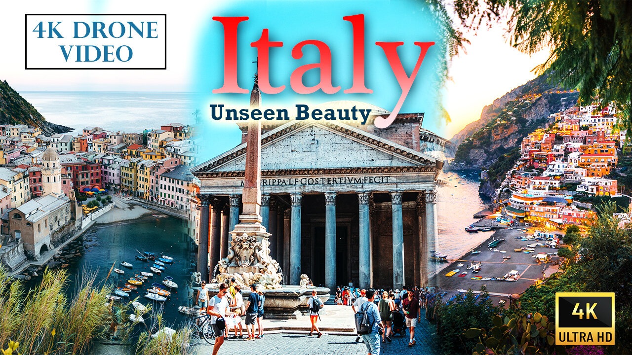 Italy unseen beauty | Italian | HD Video | HD Music Video 4k Video | Ultra HD with Music | 4k 60fps