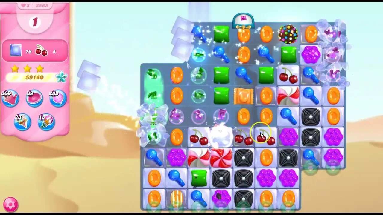 Candy Crush Level 3565 Talkthrough, 12 Moves 0 Boosters