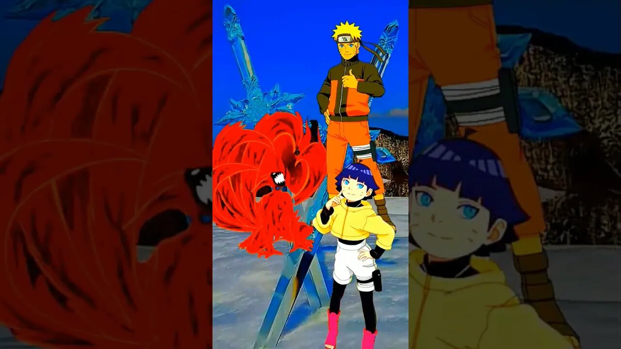 Kurama VS Naruto, Himawari - WHO IS STRONGEST??.#shorts