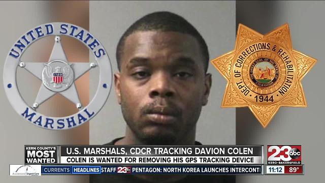 U.S. Marshals, CDCR tracking Davion Colen