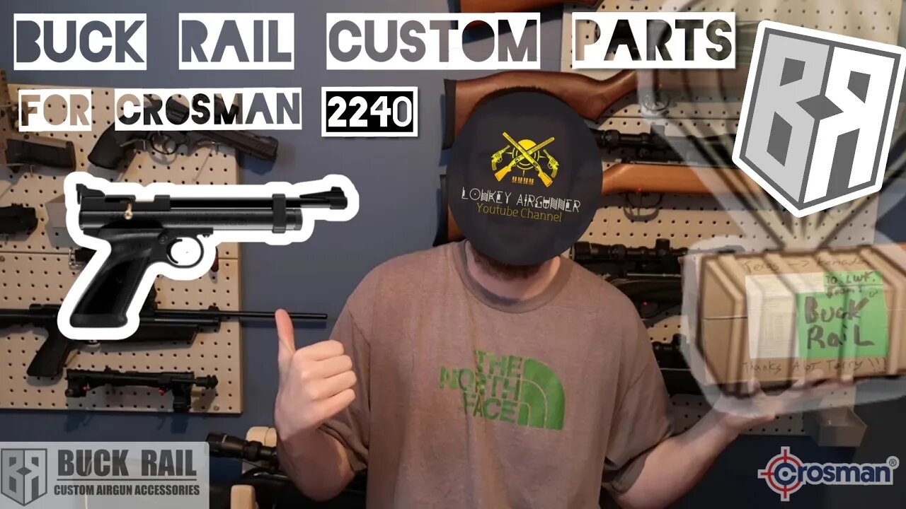 Custom parts for Crosman 2240 pistol By Buck Rail custom airgun accessories // @BuckRailAirguns