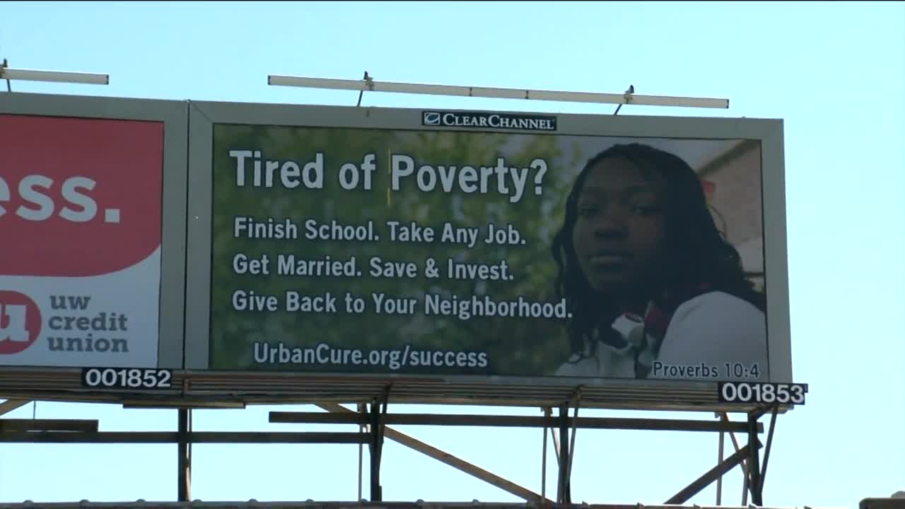 Controversial billboard near 38th and Villard removed